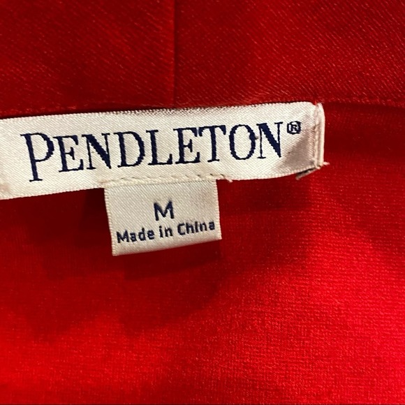 Pendleton M True Red Open Front Soft Blazer in Stretch Modal Fabric IMMACULATE - Picture 4 of 7